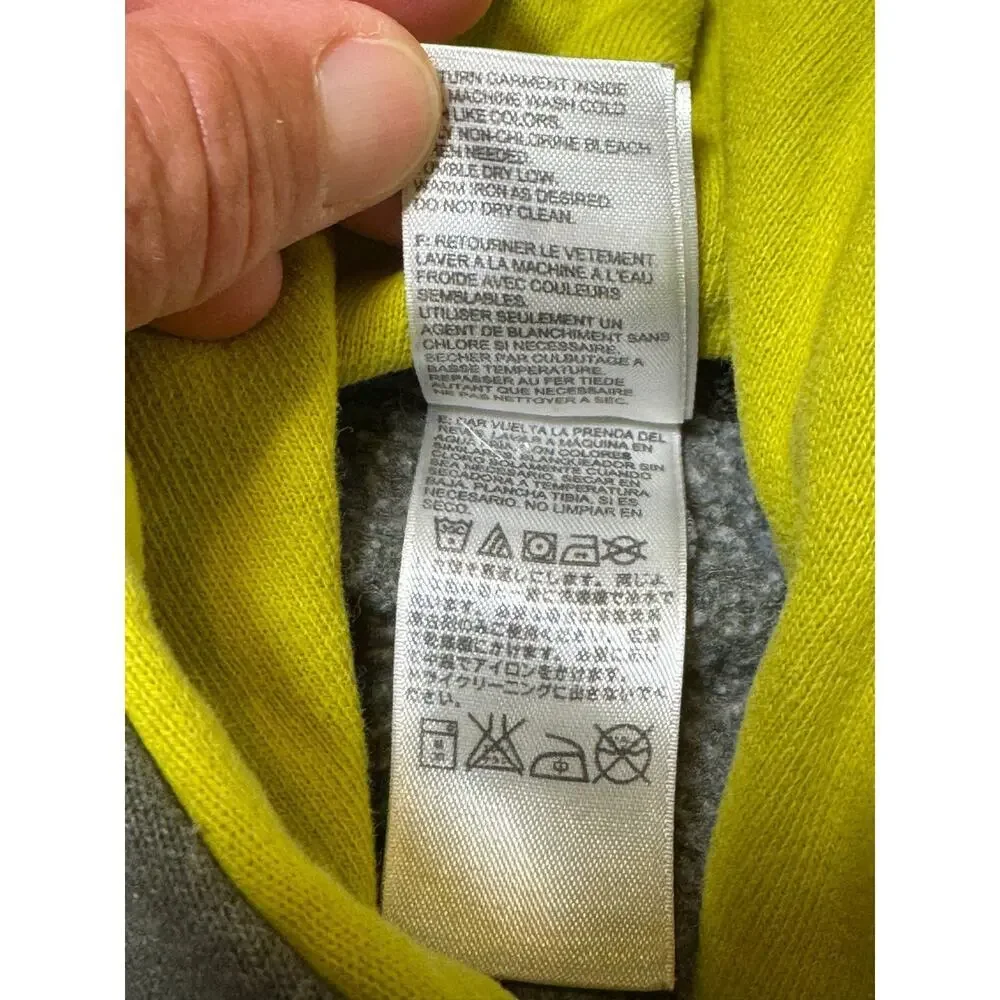 THE NORTH FACE pullover sweatshirt/hoodie size Men's Large, Green & Yellow